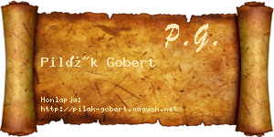 Pilák Gobert névjegykártya